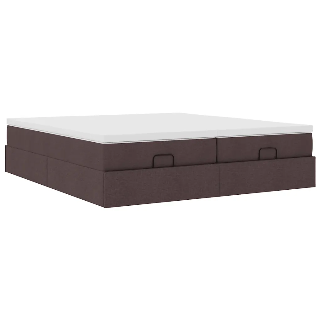 Struttura Letto Pouf con Materassi 180x200 cm in Tessuto 3311244