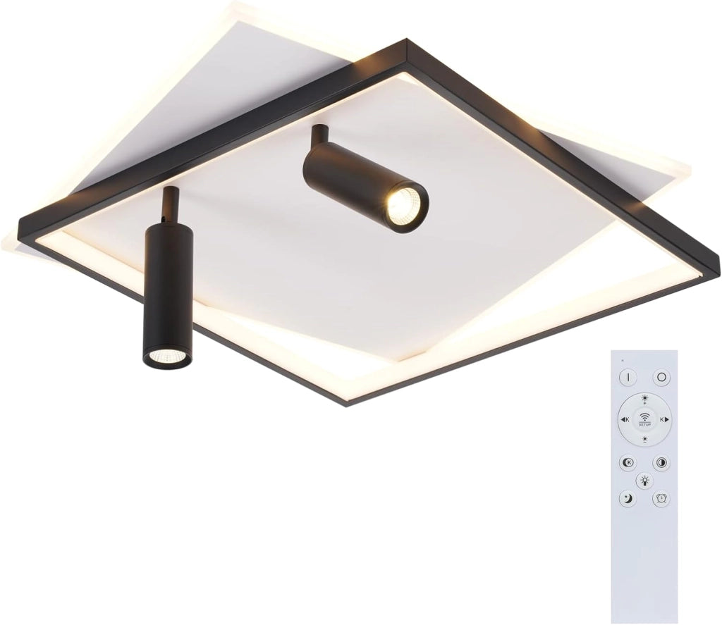 ZMH Faretto da soffitto LED 2 luci acrilico moderni dimmerabili per soggiorno