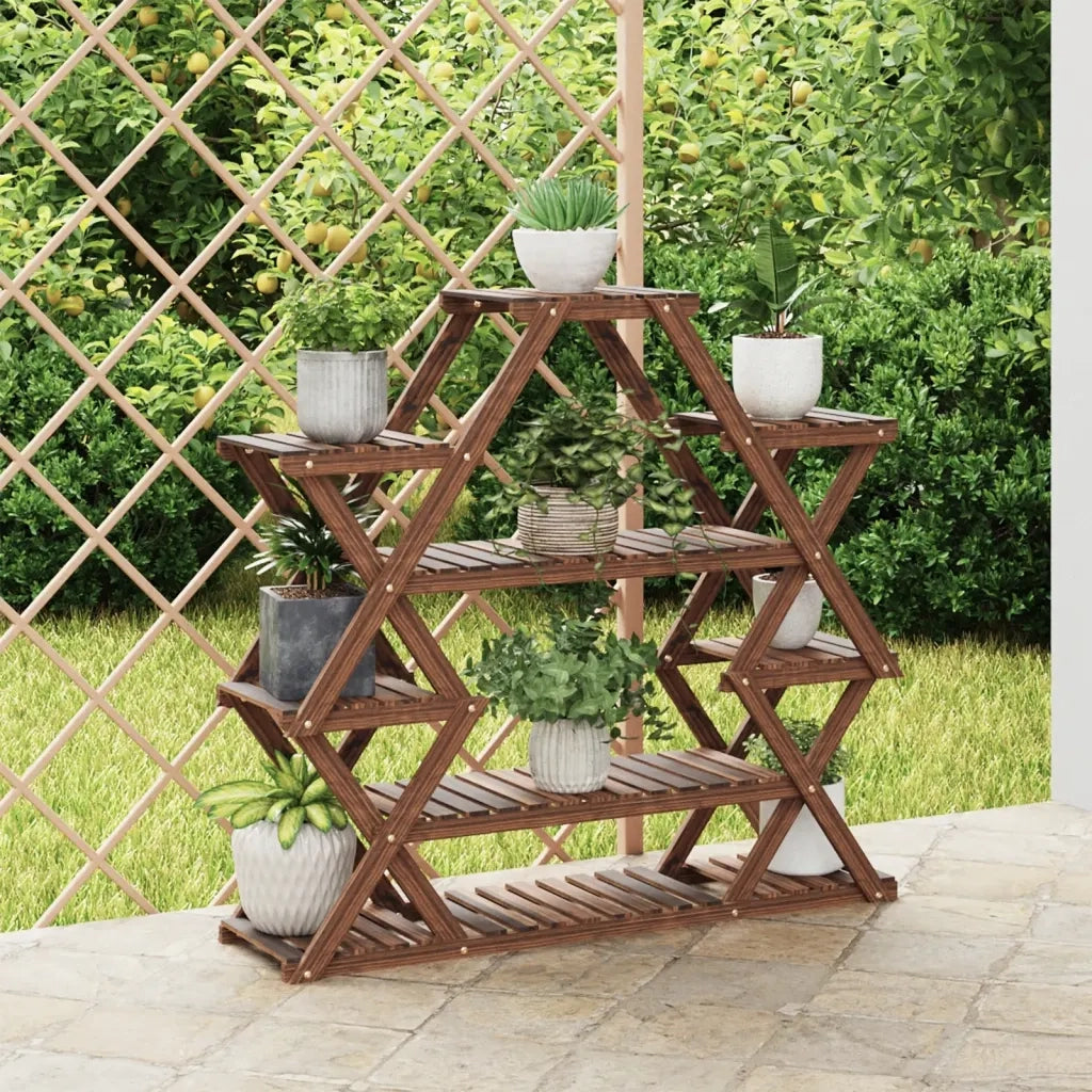 Portafiori 110x25x105 cm in Legno Massello di Abete
