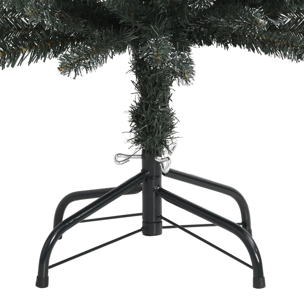 Albero di Natale Artificiale Sottile con Base Verde 120 cm PVC cod mxl 17369