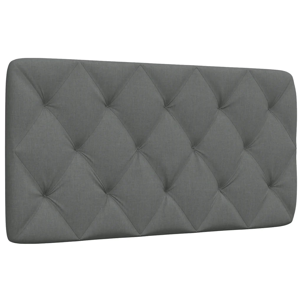Coussin de tête de lit gris foncé 100 cm tissu
