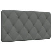 Coussin de tête de lit gris foncé 100 cm tissu