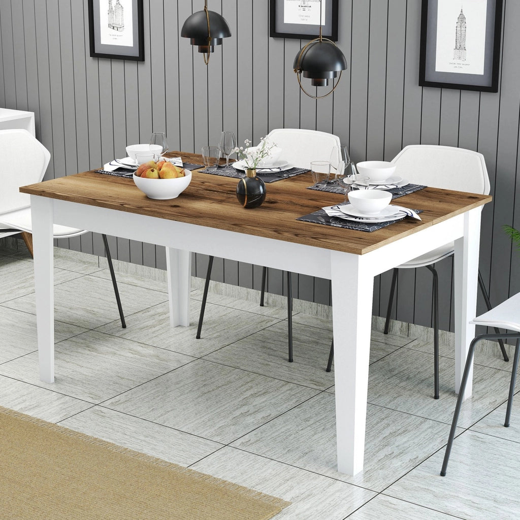 Sicura, Tavolo Fisso 6 Posti, 145x88x75h cm Bianco