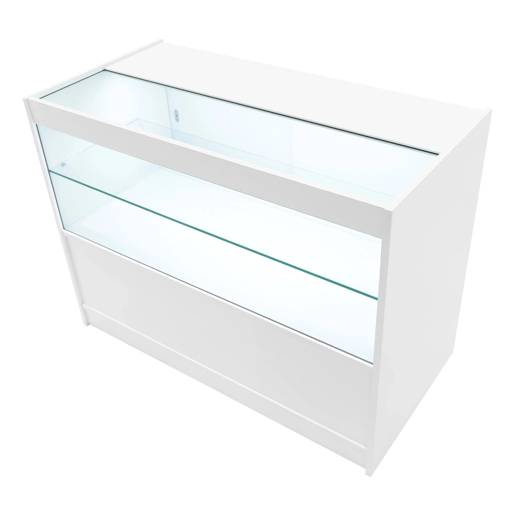 Set Banconi Bianco Hyperion LED K1200 B1200 LM60 TB60 con Serrature e Vetrina