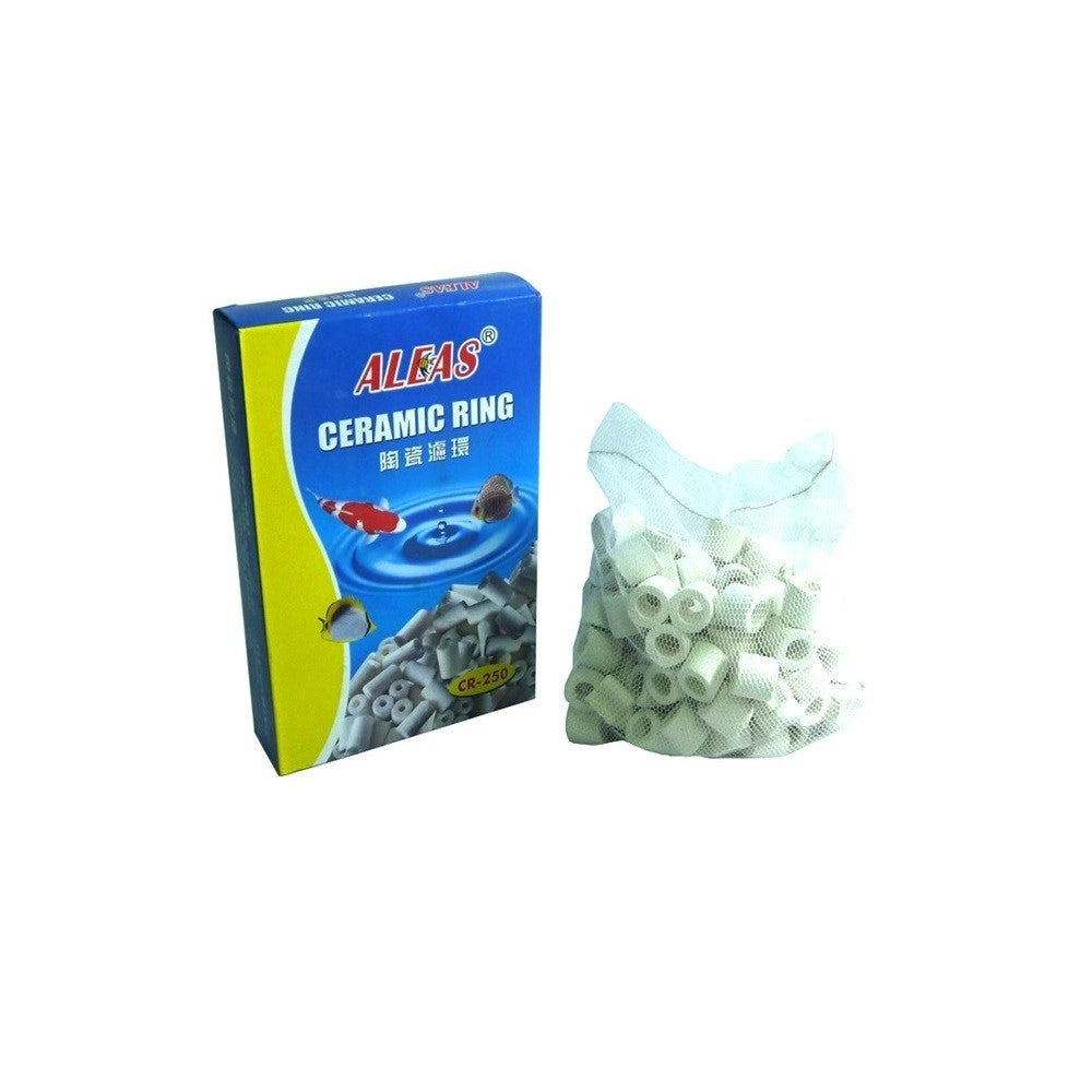 Trade Shop - 250 Gr Cannolicchi In Vetro Sintetizzato Con Calza Per Acquario Ceramica Attiva -