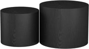 Set di tavolini Giva, Nero, 48 x 48 cm, adatti come tavolini da salotto e per aree lounge