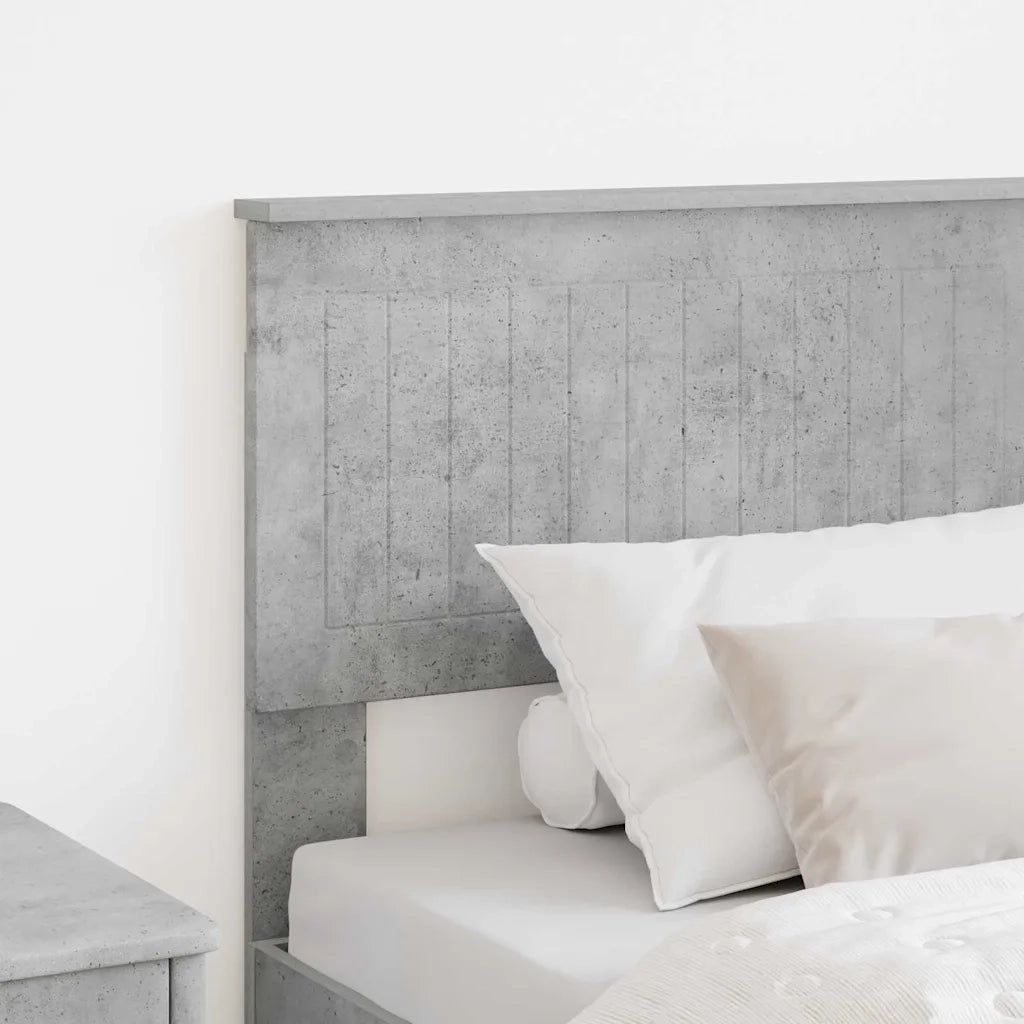 Testiera-Testata-Testiera Decorativa Grigio cemento 75 cm Legno multistrato 345291