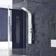 Pannello colonna doccia idromassaggio, con cascata, acciaio inox Sicena Chinata