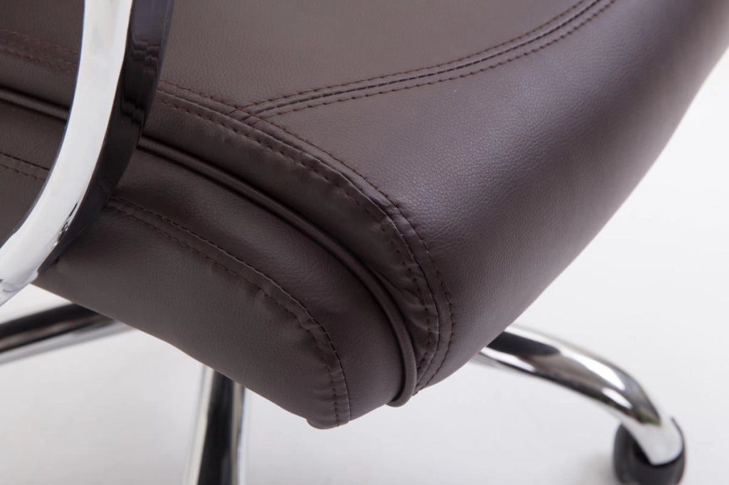 Sedia ufficio VAUD XL in similpelle marrone