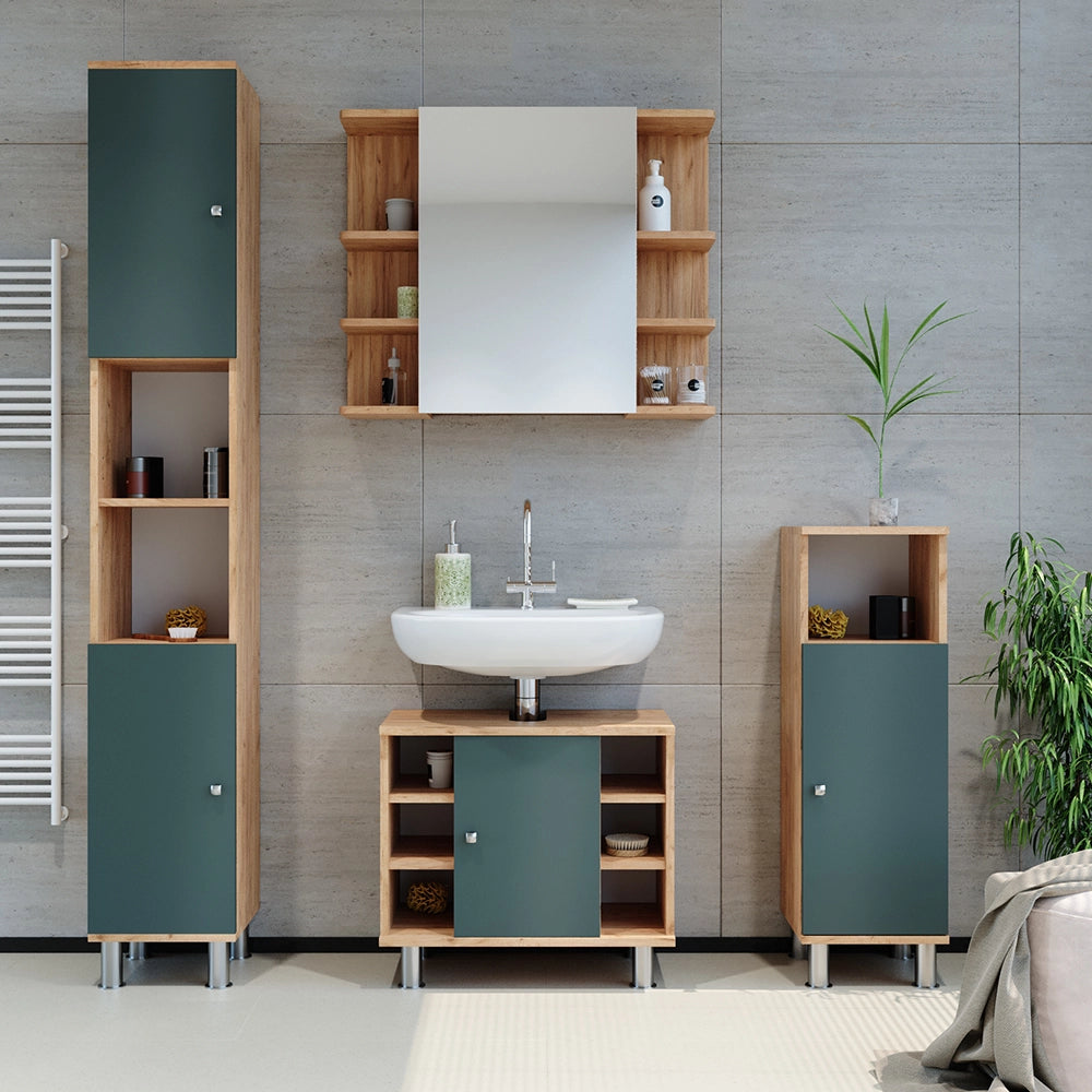 Vicco Mobile bagno alto Quercia dorata 30 x 190 cm