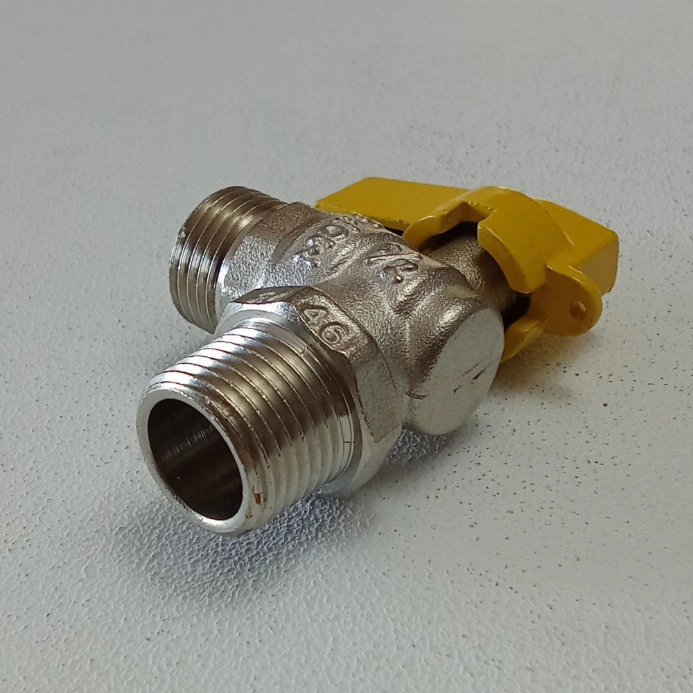 Valvola sfera rubinetto gas mm leva corta da 1/2