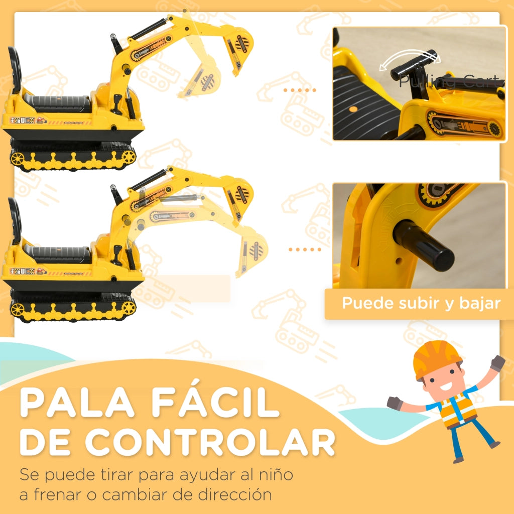 Correpasillos con Braccio Mobile e Sedile Contenitore ¨C zephmum ¨C Giallo 78x24x58,5 cm