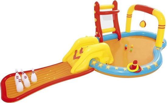 Piscina per bambini con scivolo 435 x 213 x 117 cm