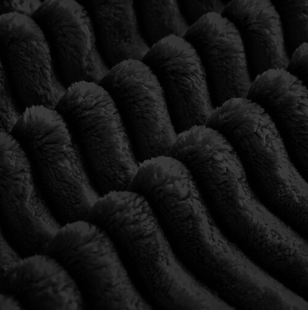 Divano modulare angolare con chaise longue reversibile; velluto a coste nero