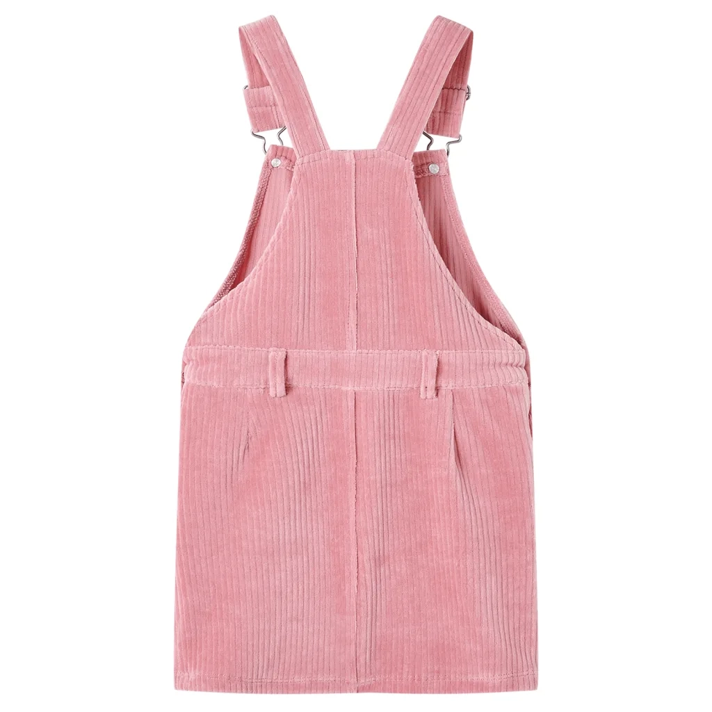 Abito Scamiciato da Bambina Velluto a Coste Rosa Chiaro 116 CFW4375510