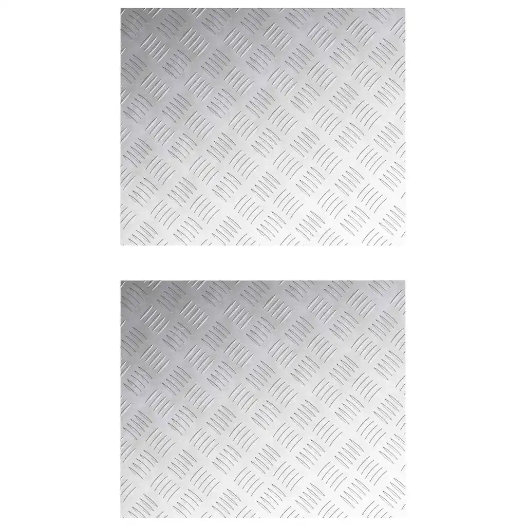 Gradini per Scale 2 pcs Argento 60 x 50 cm Alluminio 4104349