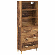 Credenza | Madia | Buffet da pranzo | Armadio da pranzo Legno vecchio 69,5 x 32,5 x 180 cm Legno multistrato