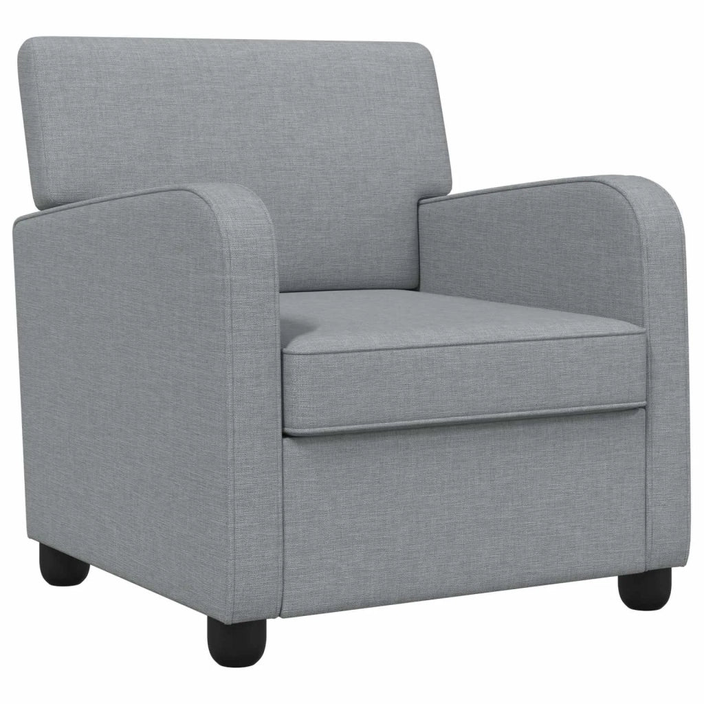 Poltrona Grigio Chiaro Tessuto 42043393