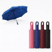 Kit 2 Ombrelli Mini Borsetta Apri e Chiudi con Gancio 8 Stecche Antivento in Fibra Uomo Donna