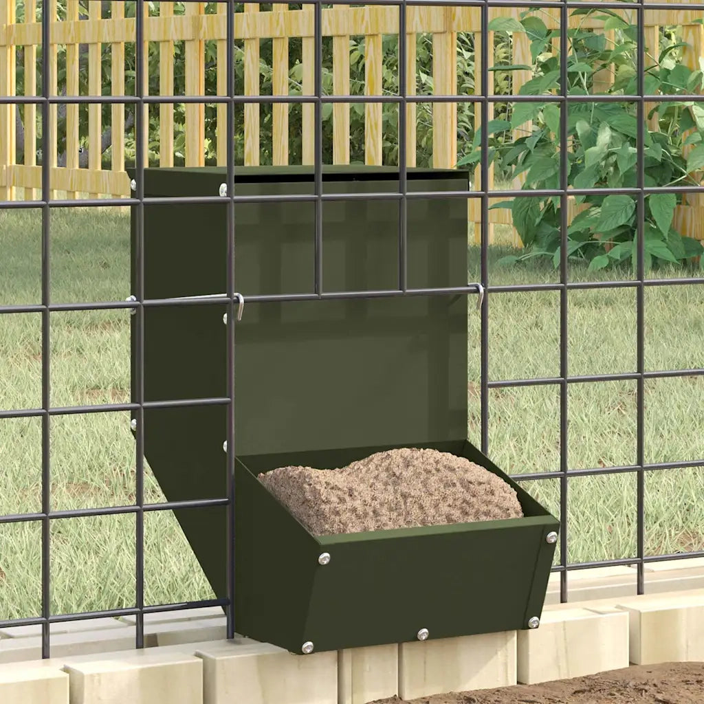 Mangiatore per conigli Verde oliva 17,5 x 26 x 28,5 cm CFW1380821