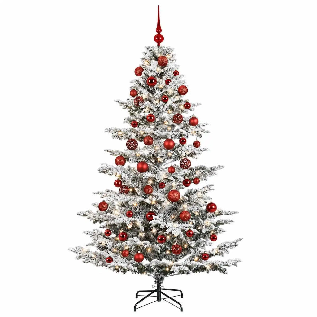 Albero di Natale artificiale con palline 240 cm 300 LED 3466801
