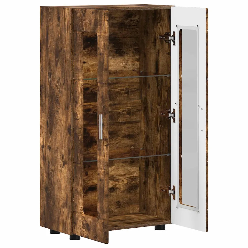 Credenza con lo scaffale FLORIN Rovere fumé 55,5 x 29 x 100 cm 880256