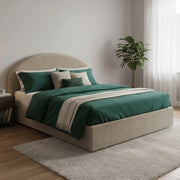Letto Matrimoniale Melanite, Letto Matrimoniale Materasso Incluso Made in Italy, Grigio Tortora\