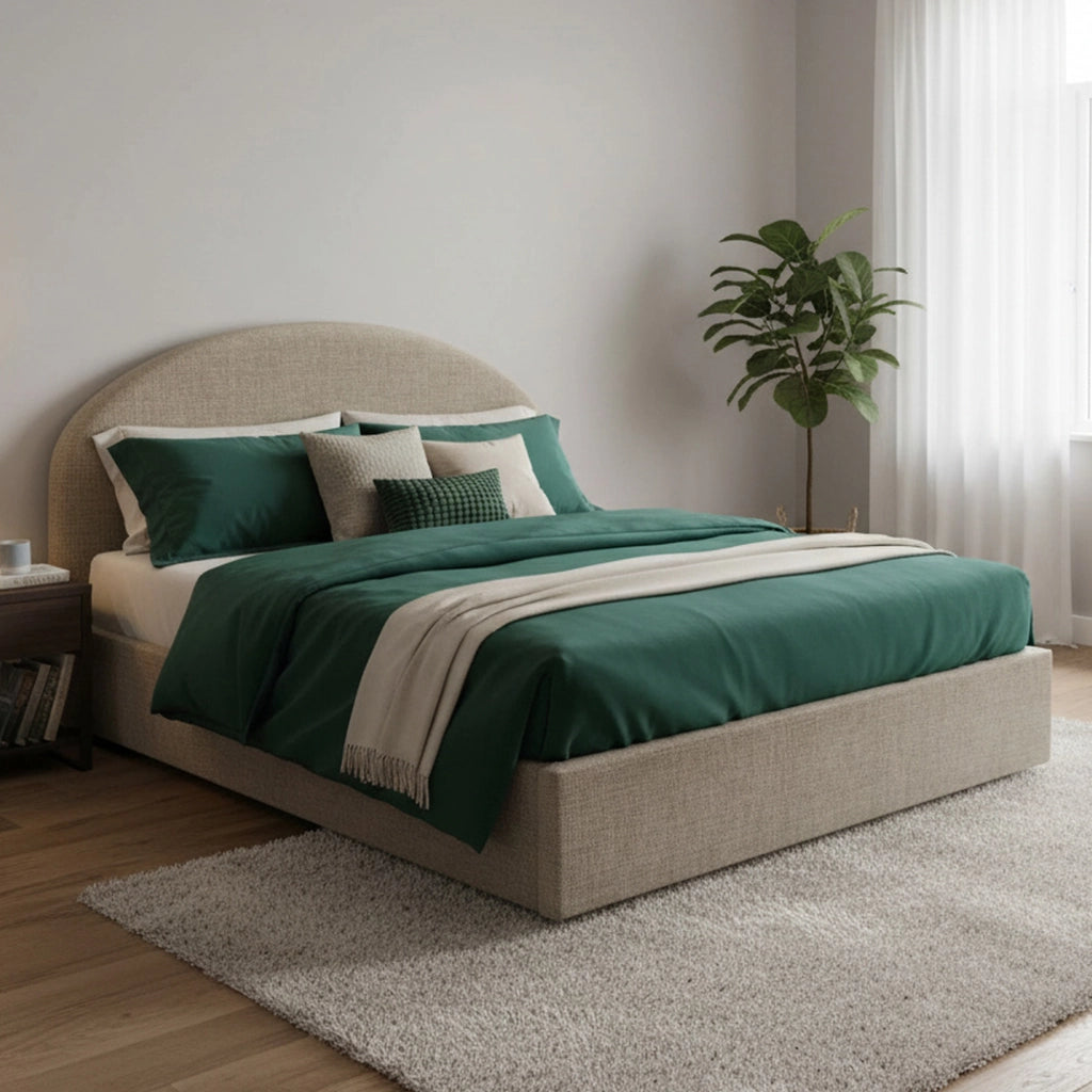 Letto Matrimoniale Melanite, Letto Matrimoniale Materasso Incluso Made in Italy, Grigio Tortora\
