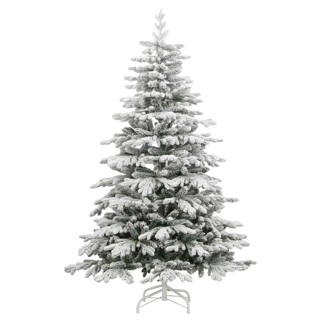 Albero di Natale Artificiale con Rami Pieghevoli Bianco 210 cm 3395650