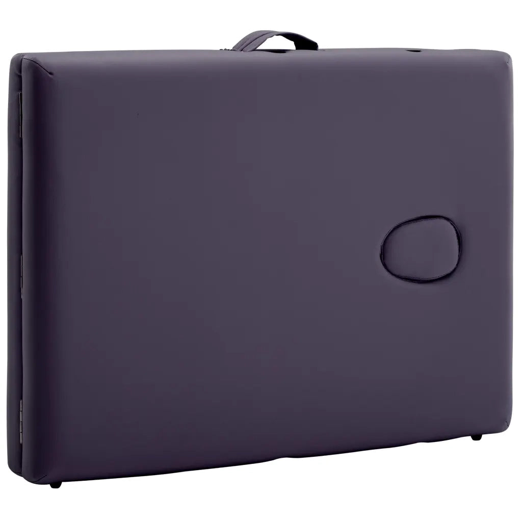Lettino da Massaggio Pieghevole a 2 Sezioni in Legno Viola CFW3550202