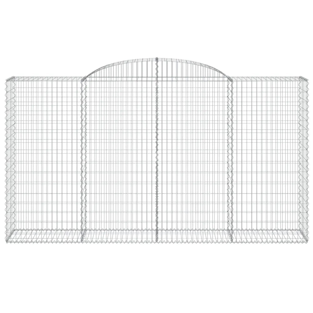 Cesti Gabbioni ad Arco 7 pz 300x50x160/180 cm Ferro Zincato 3146760