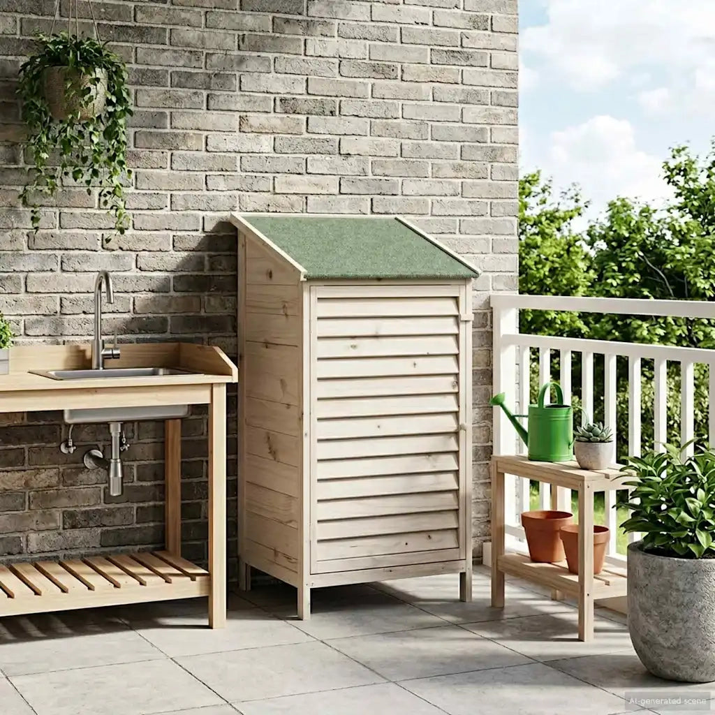 Capanno da Giardino Bianco 59 x 56 x 113,5 cm CFW2344575