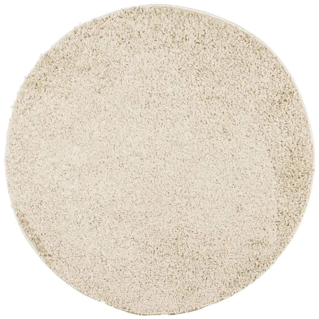 Tappeto Shaggy PAMPLONA a Pelo Lungo Moderno Oro Ã˜ 160 cm