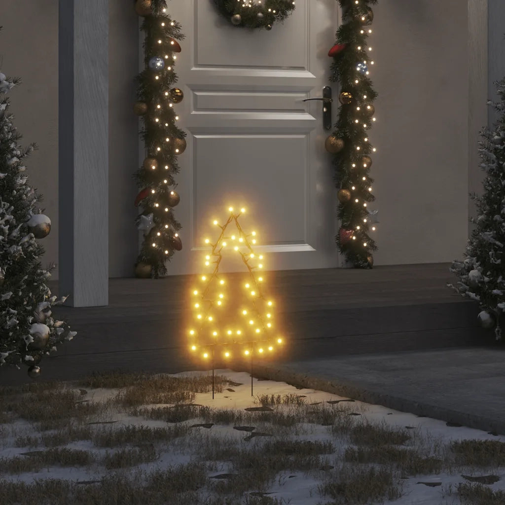 Decorazioni Luminose Natalizie Picchetti 3pz Albero 50LED 30cm 357720