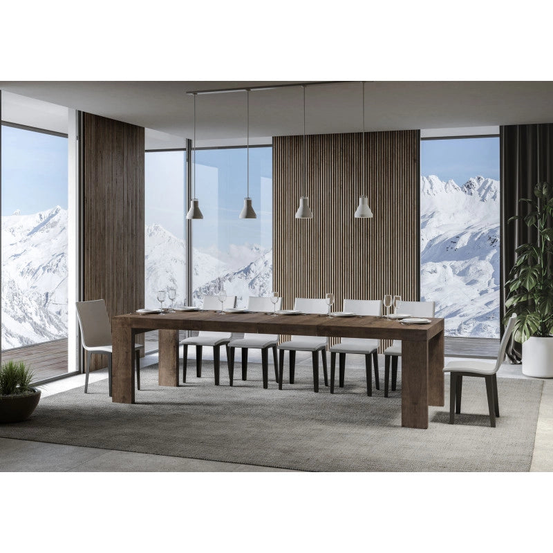 Tavolo allungabile 200/460x90 cm Roxell Premium - Noce