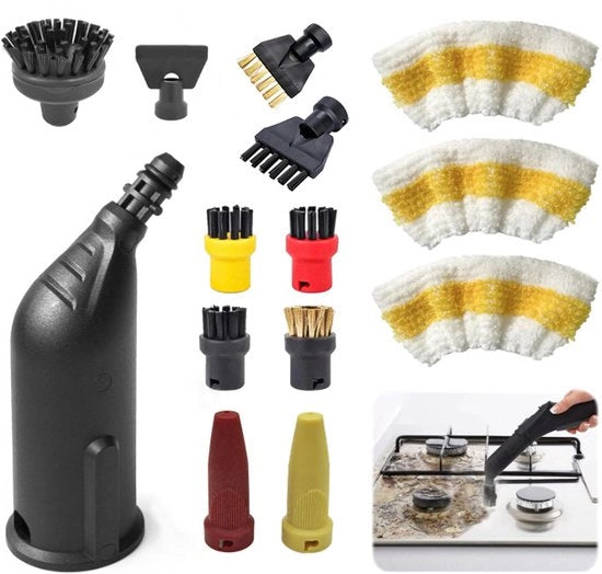Accessorio set per stoffa di pulizia a vapore Karcher SC1 SC2 SC4 SC5, set di spazzole nylon a setole di rame stile 5