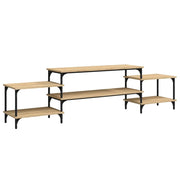 Mobile TV multimediale mensola TV credenza TV sala da pranzo soggiorno camera da letto rovere Sonoma 197 x 35 x 52 cm legno ingegnerizzato marrone 02_0027514