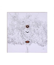 Orologio con cucù Albero Nero stampa su mdf Made in Italy