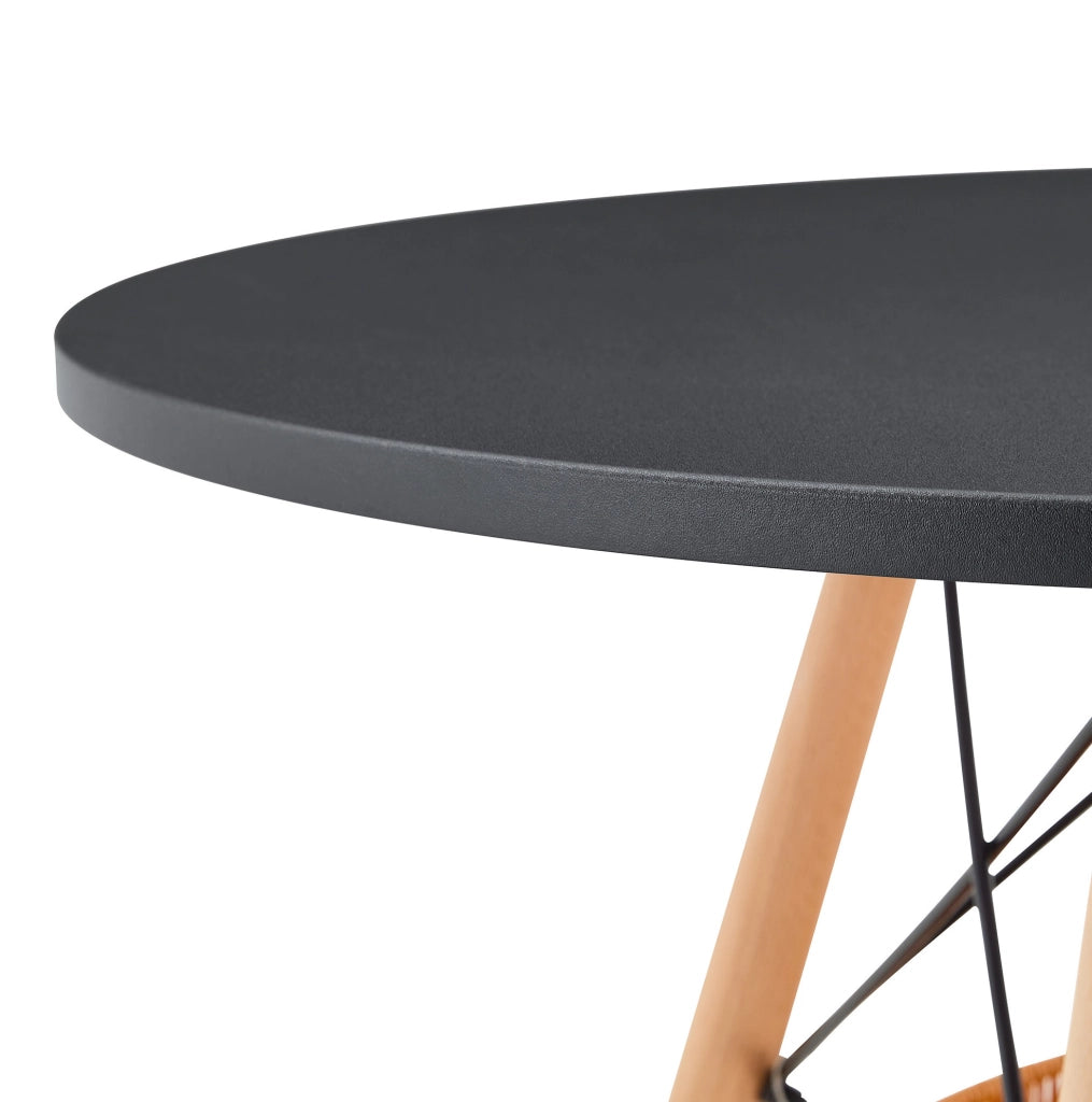 Tavolo da pranzo rotondo Ø80 cm con cestino sospeso