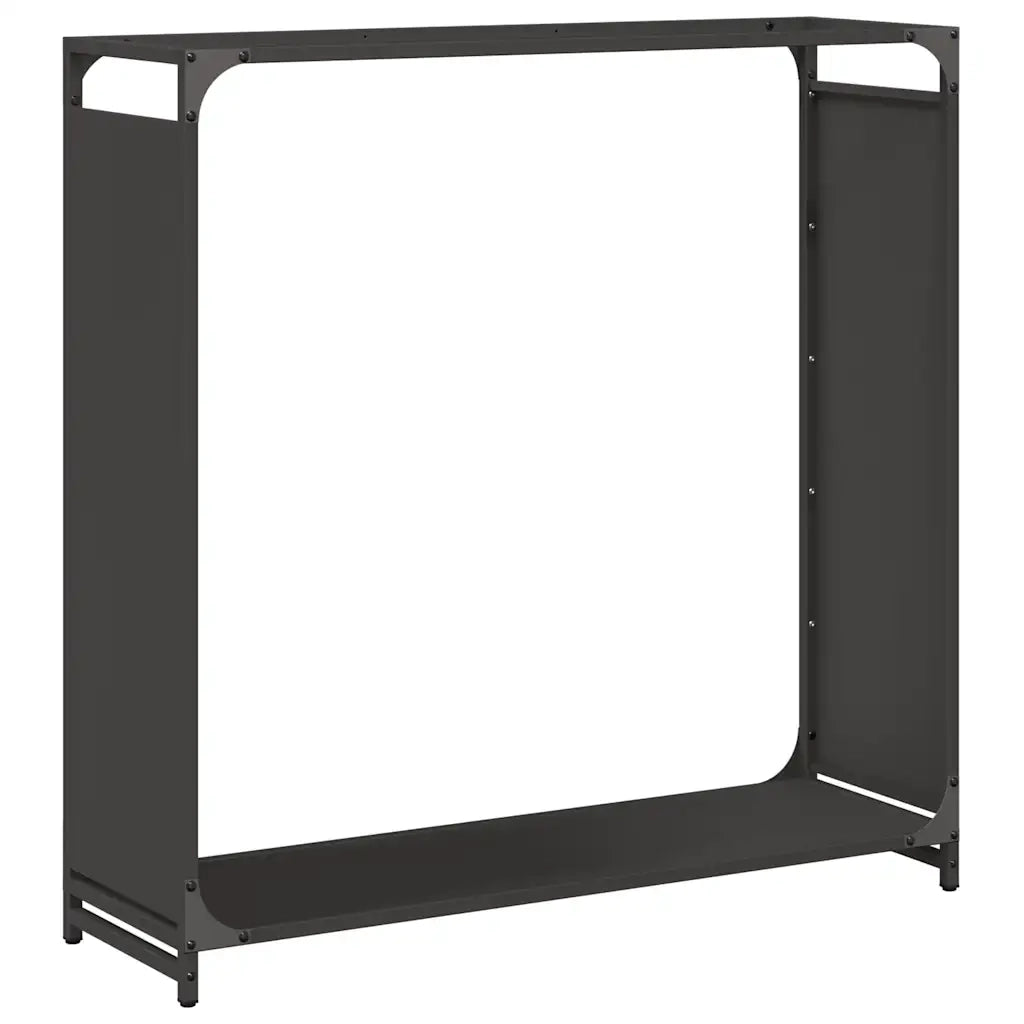Rastrelliera per Legna da Ardere Nera 90x28x90 cm CFW1325470