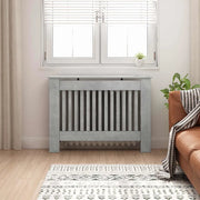 Copertura per radiatori Grigio cemento 112 x 19 x 81,5 cm 884105