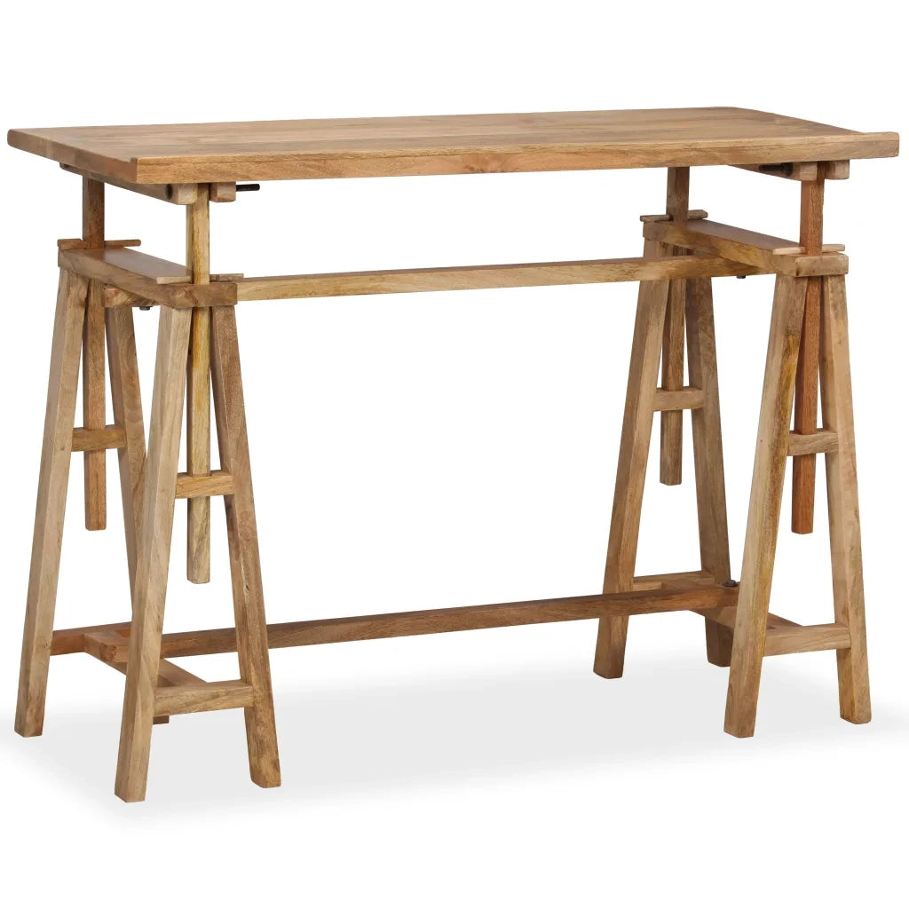 Tavolo da Disegno in Legno Massello di Mango 116x50x76 cm 244948