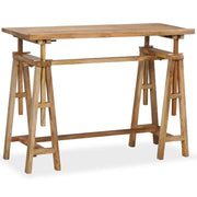 Tavolo da Disegno in Legno Massello di Mango 116x50x76 cm 244948