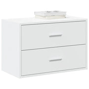 Armadio con 2 Cassetti Bianco 60x31x40 cm in Legno Multistrato 858821