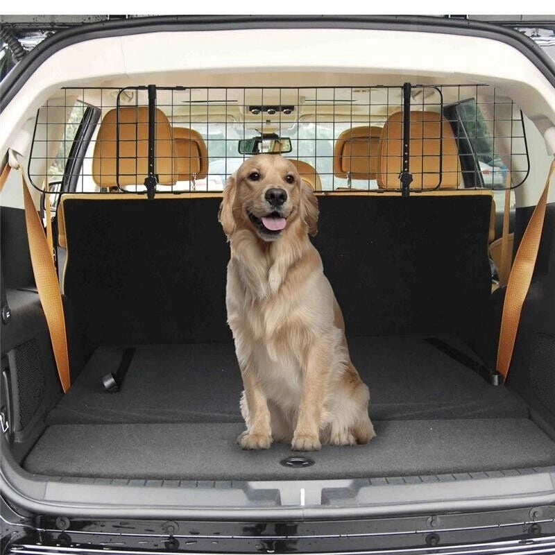 DIVISORIO AUTO PER CANI, BARRIERA REGOLABILE UNIVERSALE, 91-152 X 30 CM, NERO