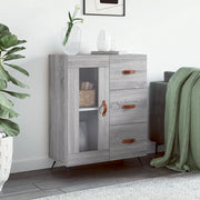 Credenza Grigio Sonoma 69,5x34x90 cm in Legno Multistrato 828018