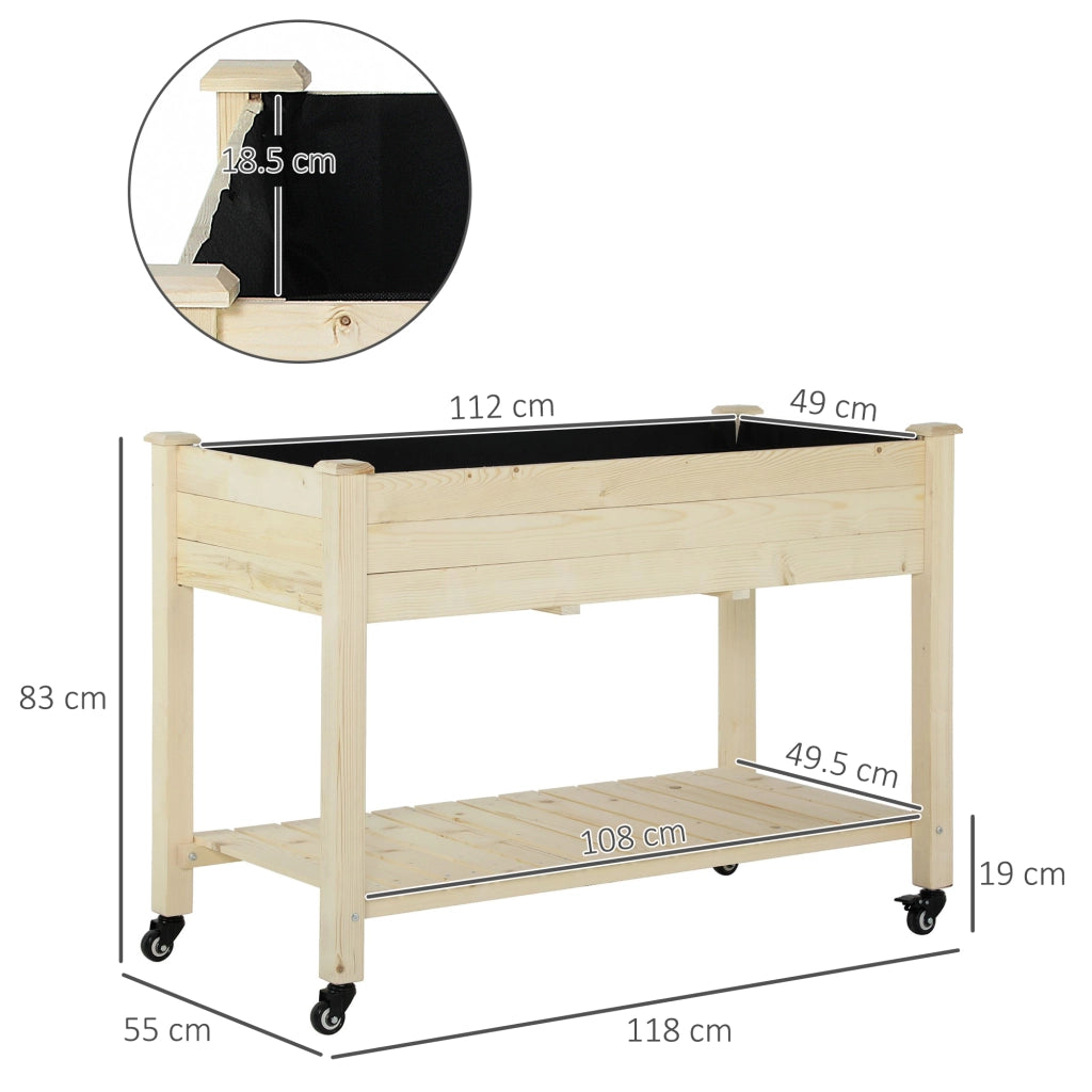 Letto Contenitore in Legno con Rotelle e Ripiano ¨C Zephmum ¨C 118x55x83cm