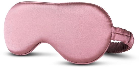 Slaapmasker con tessuto liscio e levigato, colore uniforme, anti-età, copertura totale, idoneo per la pelle, 22 momme, rosso acceso.
