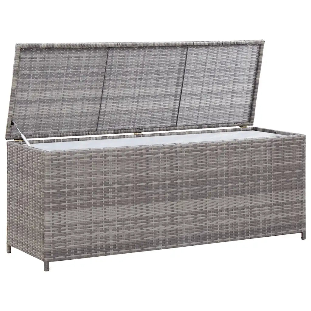 Baule da Giardino Grigio 150x50x60 cm in Polyrattan CFW9450421