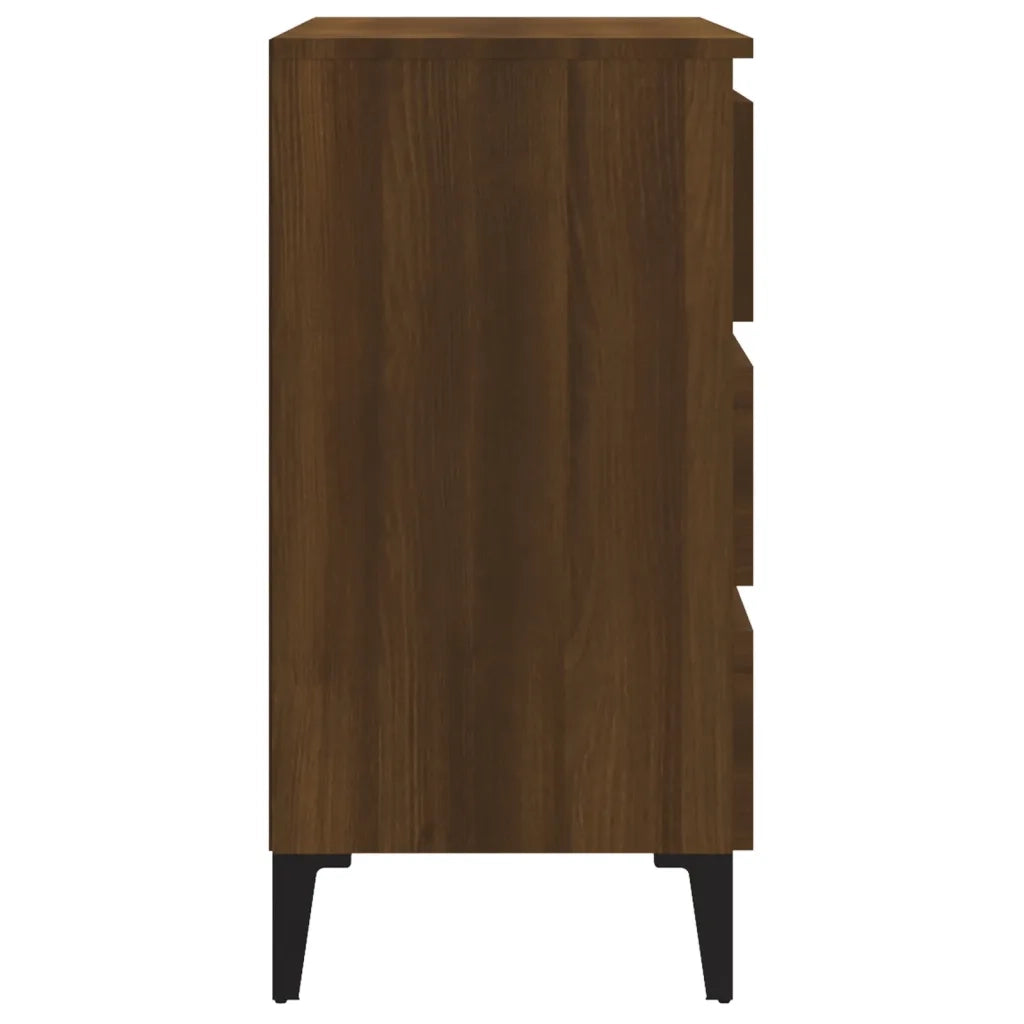 Credenza Rovere Marrone 60x35x69 cm in Legno Multistrato cod mxl 12906